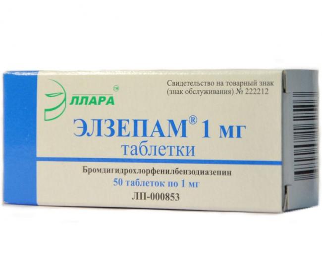 Элзепам - инструкция препарата