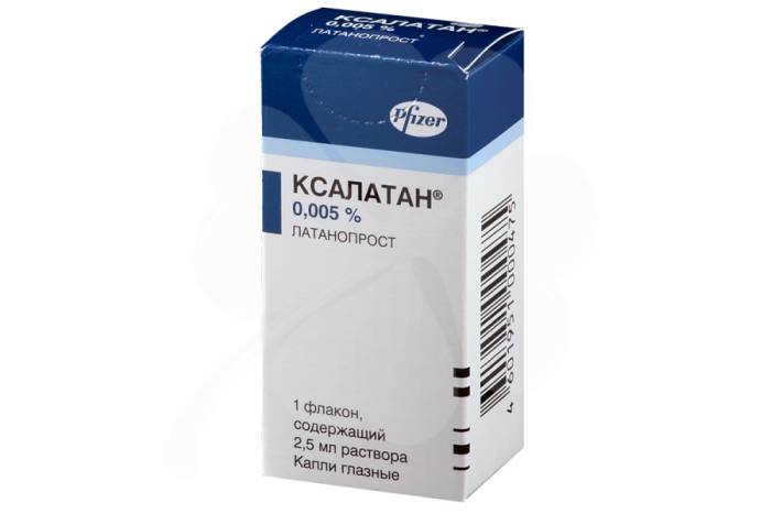 Пролатан капли глазные 0,005% 2,5 мл, упак.*