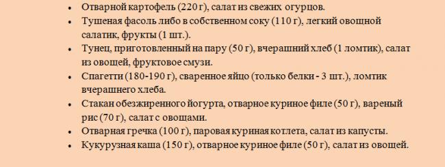 Гипохолестериновая диета примерное меню на неделю