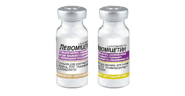 Глазные капли левомицетин