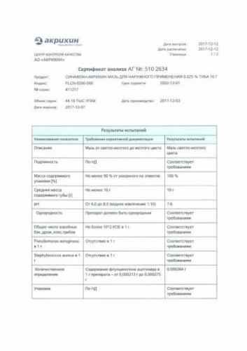 Как применять мазь синафлан?