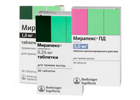 Аналоги таблеток мирапекс