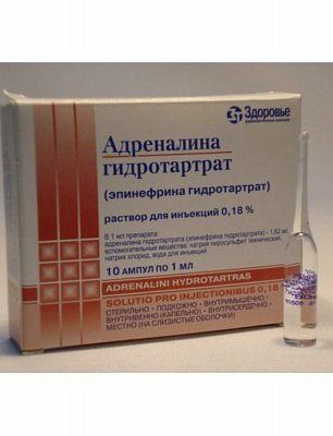 Эпинефрин – инструкция по применению, состав, показания, аналоги и отзывы