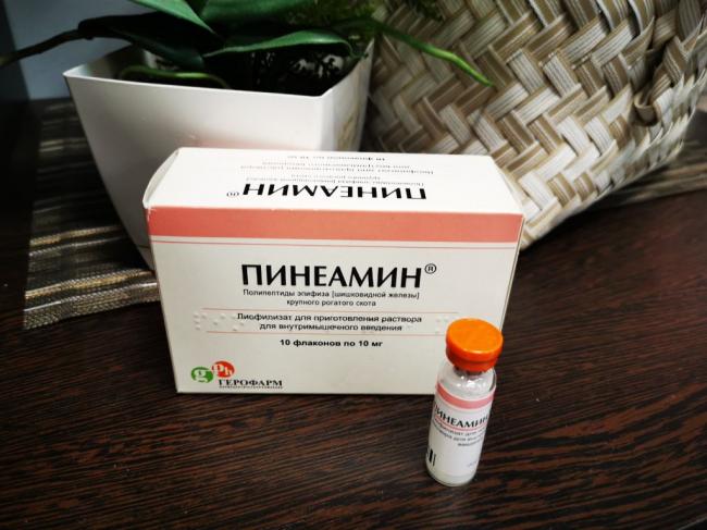 Инъекции «пинеамин»: новый препарат для лечения климакса, механизм его действия, состав и противопоказания