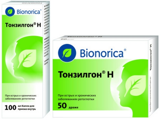 Тонзилгон н таблетки(драже) — инструкция по применению