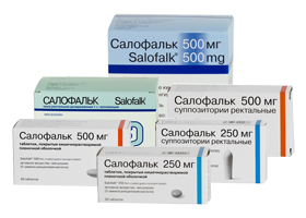 Суппозитории сульфасалазина и их аналоги
