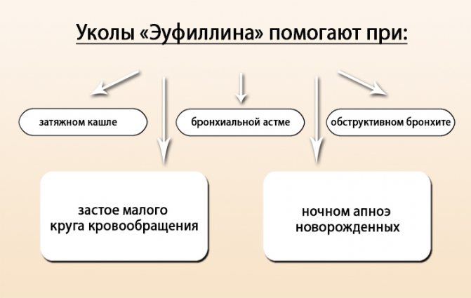 Эуфиллин: инструкция, показания, дозировки и аналоги, отзывы