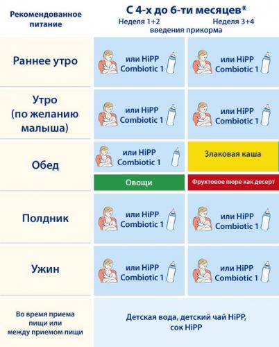 Питание кормящей мамы после родов (при гв): таблица по месяцам