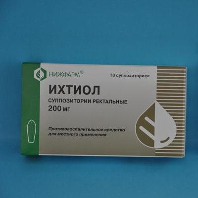 Свечи с ихтиолкой