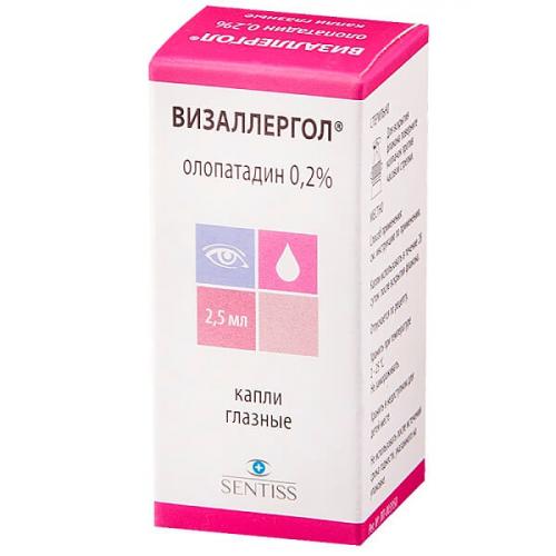 Глазные капли визаллергол
