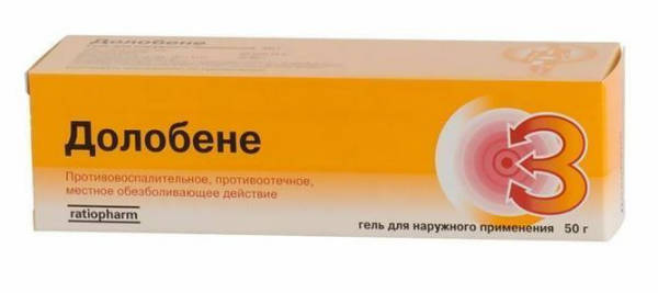 Долобене гель: состав, показания и противопоказания, побочные реакции