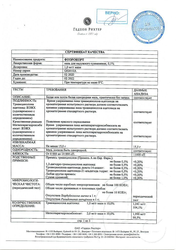 Фторокорт — инструкция по применению мази, состав, показания, побочные эффекты, аналоги и цена
