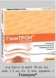 Препарат: генитрон в аптеках москвы