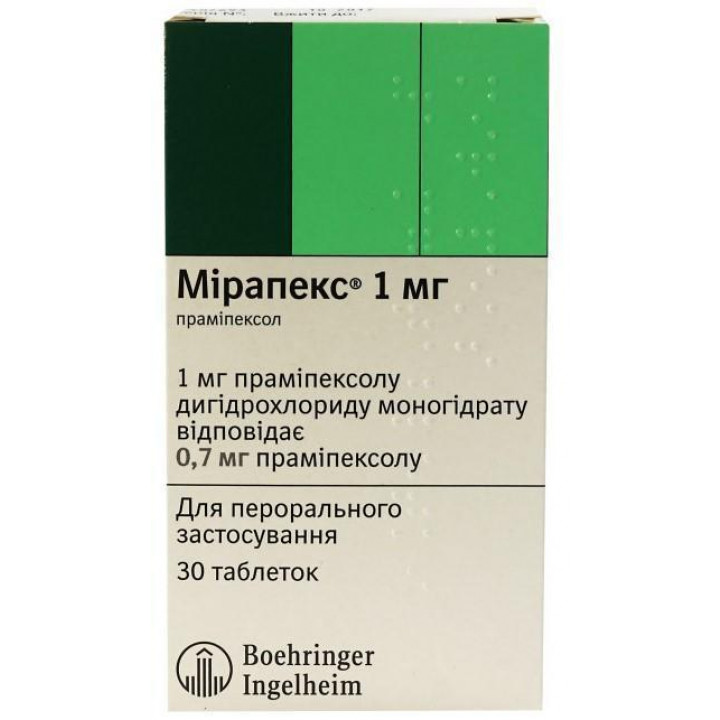 Аналоги таблеток мирапекс