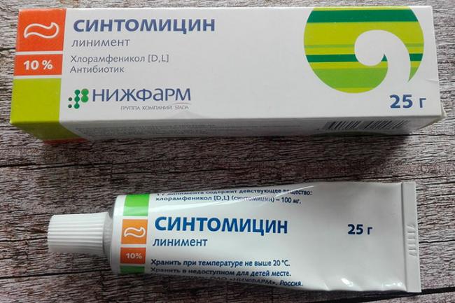 Синтомициновая мазь