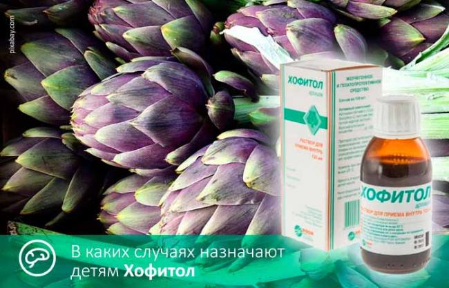 Хофитол для детей: инструкция по применению