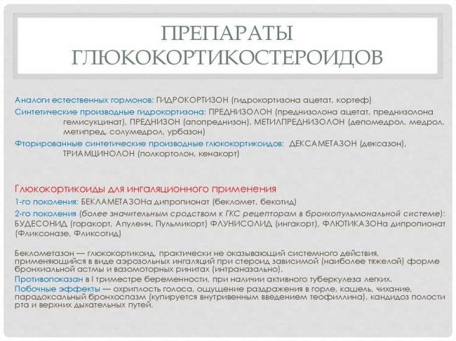 Как принимать преднизолон при бронхиальной астме?