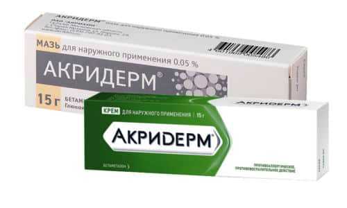 Акридерм – инструкция по применению, цена, отзывы, мазь, крем