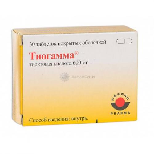 Таблетки тиоктовая кислота 600: инструкция по применению