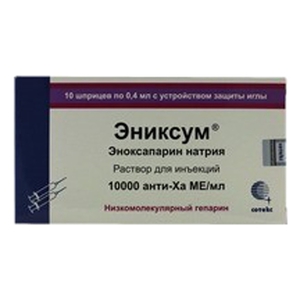 Эниксум — инструкция по применению, цена, отзывы и аналоги