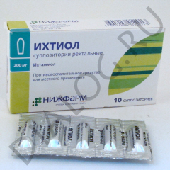 Инструкция по применению ихтиоловых свечей при геморрое