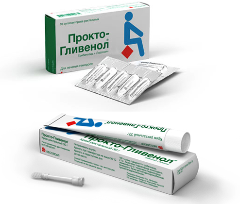 Свечи от геморроя прокто-гливенол