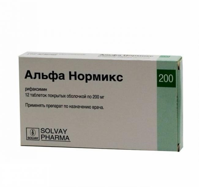 Альфа нормикс 200мг 12 таблеток п/о инструкция по применению