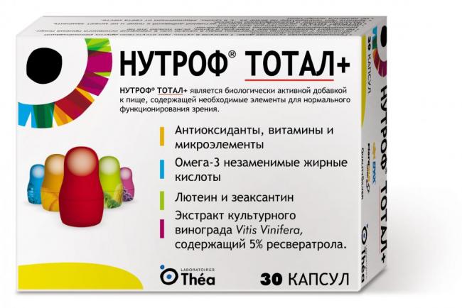 Витамины для глаз нутроф тотал