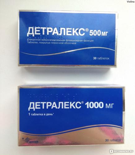 Как пить детралекс при геморрое?