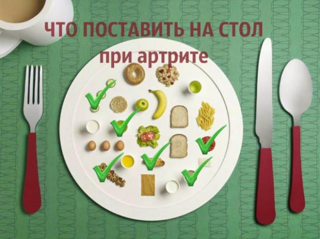 Правильная диета при полиартрите: рекомендуемые продукты, правила питания, меню