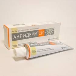 Мазь акридерм – показания, инструкция по применению в форме гента, ск и гк