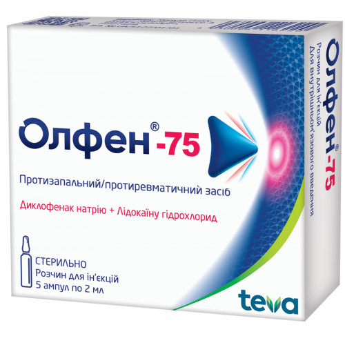 Препарат олфен 75: инструкция по применению
