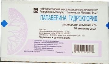 Уколы папаверин