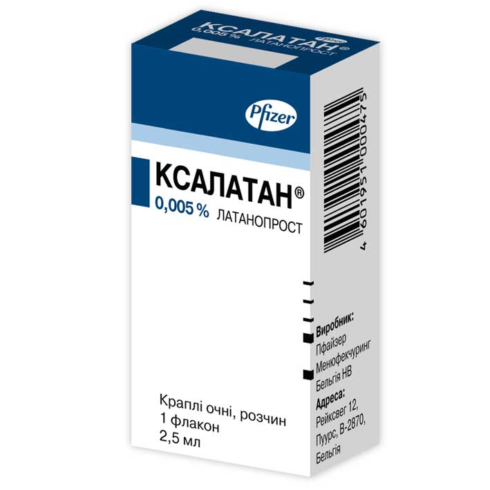 Глазные капли латанопрост