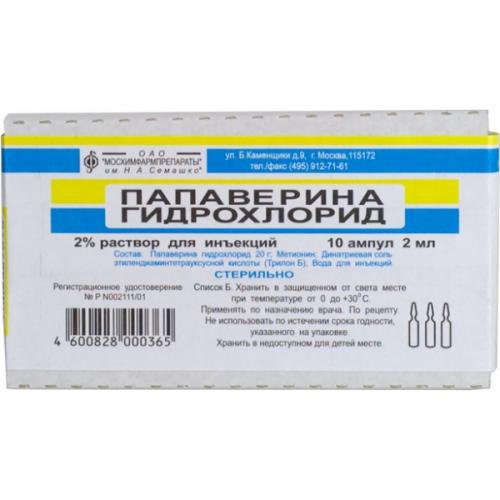 Уколы "папаверин": показания, инструкция по применению, побочные действия