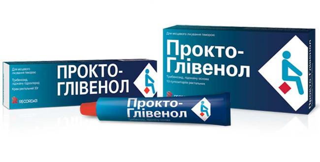 Прокто-гливенол (procto-glyvenol) свечи и мазь