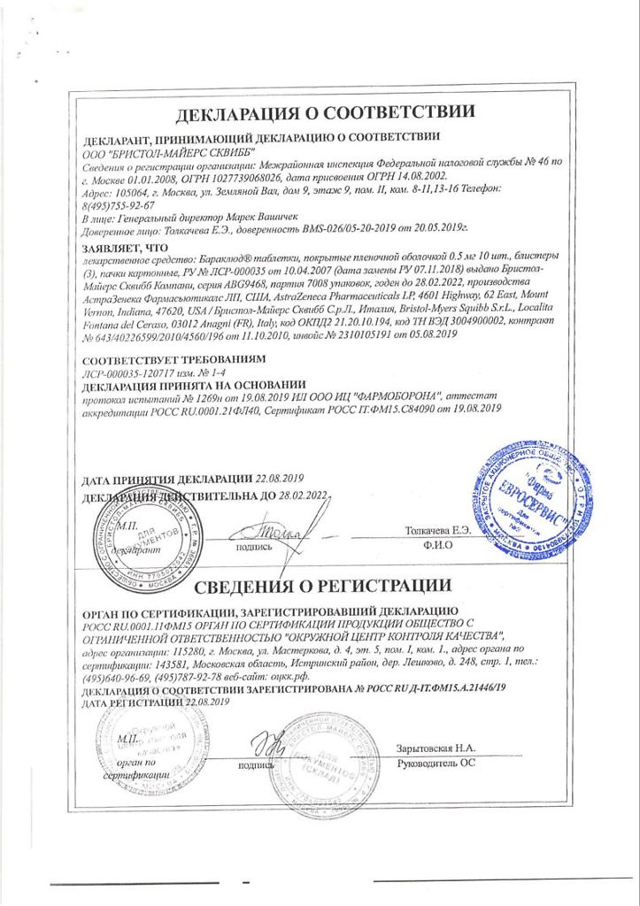 Бараклюд – как принимать лекарство, аналоги, отзывы