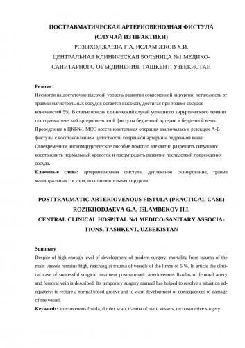 Артериовенозная фистула: причины заболевания, основные симптомы, лечение и профилактика