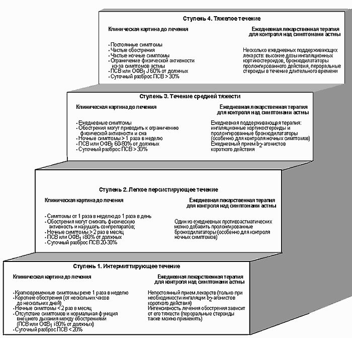 Классификация астматических заболеваний