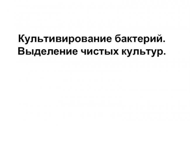 Особенности подбора питательной среды для бактерий