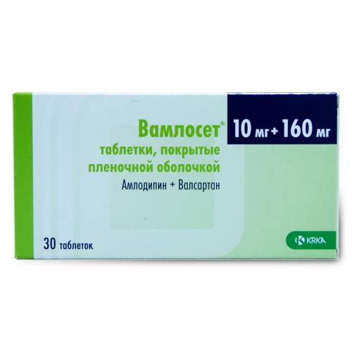 Таблетки вамлосет 5/80, 5/160, 10/160: инструкция по применению