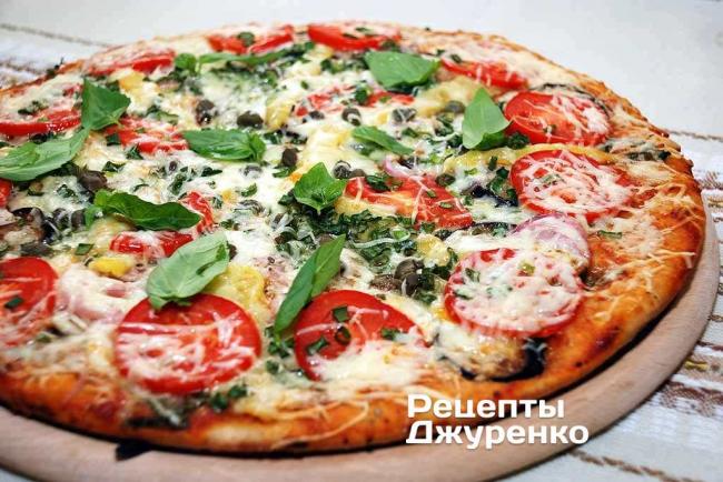 Вегетарианская пицца - рецепты теста и начинок с тофу, кабачками, грибами и ананасами