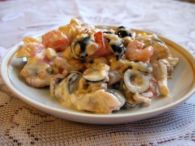 Салат из морепродуктов