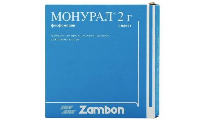 Монурал при цистите