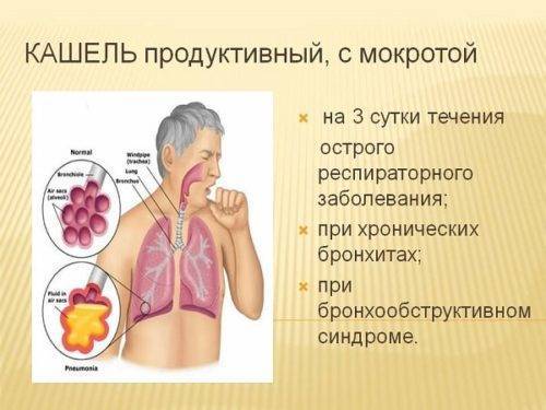 Кашель мокрота красного цвета