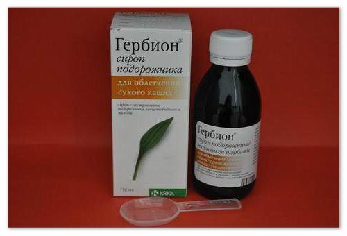 Гербион от сухого кашля — инструкция по применению