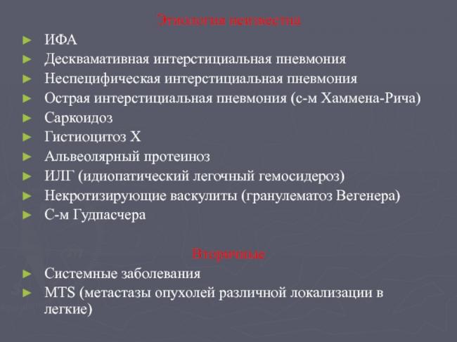 Идиопатический фиброзирующий альвеолит легких – можно ли вылечить заболевание?