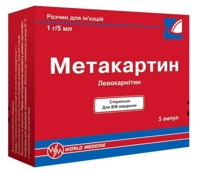 Метакартин: состав, показания, дозировка, побочные эффекты