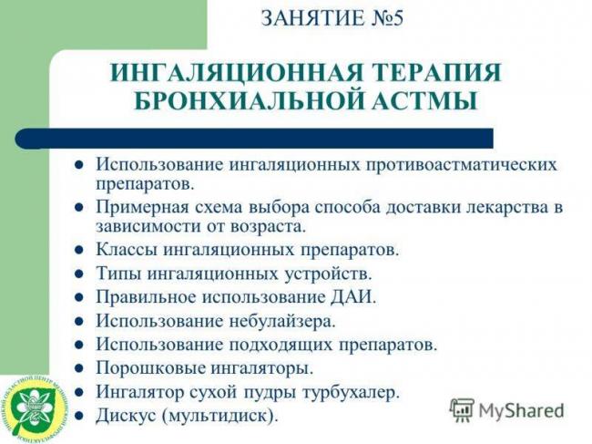 Виды ингаляторов при бронхиальной астме: спреи и порошки