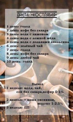 Диета до костей 7 дней отзывы